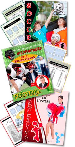 Customizable Design Templates Sports Program Printing